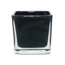 Overpot-Flowerpot glass cubes - 6x6x6cm black