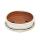 Bonsai-Schale mit Unterteller Gr. 2 - hellbeige - oval - Modell O7 - L 15,5cm - B 12cm - H 4,5cm