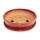 Bonsai cup and saucer Gr. 4 - red - oval - model O3 - L 26cm - B 20.5cm - H 7.5cm