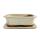 Bonsai cup and saucer Gr. 5 - light beige - square - model G4 - L 31cm - B 23cm - H 9.5cm