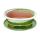 Bonsai bowl with saucer Gr. 4 - Special glaze with noble gradient effect - oval 09 - light green-beige - L 25,5cm - W 21cm - H 9cm