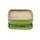 Bonsai bowl with saucer Gr. 2 - Special glaze light green - rectangular G92 - L 16cm - W 12,5cm - H 7,3cm
