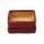 bol à bonsaï avec réserve deau -  taille 2 - rouge - rectangulaire - l 13,7cm - b 9,2cm - h 4,8cm