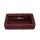 bol bonsaï avec dessous de verre à eau -  taille 3 - rouge - rectangulaire - l 16,4cm - l 11cm - l 11cm - h 5cm