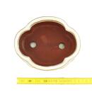 Bonsai bowl with saucer Gr. 2 - haitang I3 - light beige - L 15cm - W 12cm - H 6cm