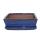 Bonsai-Schale mit Unterteller Gr. 3 - Blau - eckig - Modell G1 - L 18cm - B 14cm - H 5,5cm