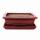 Bonsai bowl with saucer Gr. 3 - rectangular G29 - red - L 18cm - W 13cm - H 6cm
