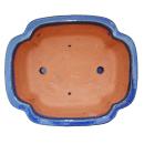 Bonsai bowl with saucer Gr. 5 - haitang I4 - blue - L 31,5cm - W 26cm - H 11cm