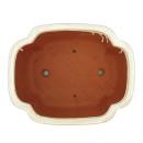 Bonsai bowl with saucer Gr. 5 - haitang I4 - light beige - L 31.5cm - W 26cm - H 11cm