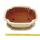 Bonsai bowl with saucer Gr. 5 - haitang I4 - light beige - L 31.5cm - W 26cm - H 11cm