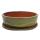 Bonsai-Schale mit Unterteller Gr. 5 - oliv-braun - oval O1 - L 31cm - B 24cm - H 9cm