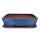 bol bonsaï avec soucoupe taille 5 -  rectangulaire g30 - bleu - l 32cm - b 24,5cm - h 8cm