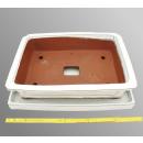 Bonsai bowl - oversize - rectangular - light beige - L...