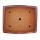 Bonsai bowl - oversized - rectangular - red - L 41cm - W 33.5cm - H 11cm