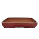 Bonsai bowl - oversize - rectangular - red - L 54cm - W...