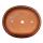 Bonsai pot XL - oval O4 - red - L37cm x W31cm x H9cm