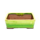 Bonsai pot - rectangular G7 - two-tone yellow-green - L...
