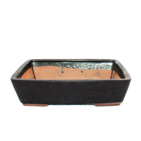 Bonsai pot - rectangular G30 - black / anthracite - L31cm x W23cm x H8cm