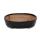 Bonsai bowl - oval O7 - black / anthracite - L31cm x W24cm x H7.5cm