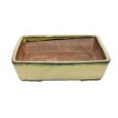 Bonsai pot - rectangular G30 - olive-brown - L31cm x...