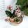 Ensemble complet de plantes Happy Face | Plante verte sertie dorchidée phalaenopsis orange et comprend des pots décoratifs en céramique