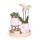 Orchidées Colibri | Cadeau pour la fête des mères | Set de plantes complet blanc vintage | Plantes vertes avec orchidée phalaenopsis blanche dans un pot dornement blanc vintage et accessoires
