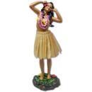 Hawaii miniature Dashboard Hula Doll - Girl 2 Hands on Head