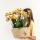 Kolibri Orchids orange Orchideen-Set im Schilfkorb Wassertank drei orange Orchideen Las Vegas 12cm