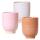 Übertopf Glazed glasierte Keramik mit Standfuß verschiedene Farben passend 6cm, 9cm und 12cm Töpfe