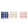 "Mosaic cube" cachepot trio - set of 3 colorful pots - blue-sand - for 6cm pots