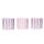 "Painted Stripe" cachepot trio - set of 3 pots - striped - pink - suitable for 6cm pots