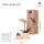 Kolibri Orchids Coffret cadeau Optimisme petite pêche plante verte avec orchidée Phalaenopsis orange en pots décoratifs Candy sur plateau blanc bio