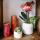 Kolibri Orchids Orchidée orange Bolzano + Hieroglyph Zierpot Off White - taille de pot 9cm