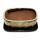 bonsai bol avec soucoupe Gr. 3 - brun-beige - rectangulaire - modèle gb5 - l 21,5cm - l 17cm - h 8 cm