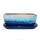 bonsai bol avec soucoupe taille 4 - bleu-beige - rectangulaire - modèle gb5 - l 26cm - l 20cm - h 9cm
