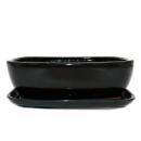 bonsai bol avec soucoupe Gr. 5 - Noir Anthracite -...