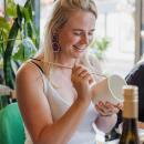 Kolibri Creatives | Pflanzen-Set mit 4 Pflanzen und Übertöpfen zum Selbst bemalen