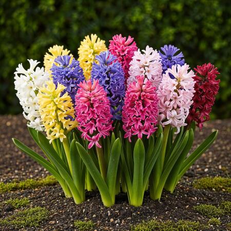 Exotenherz Blumenzwiebel - Hyazinthe Hyacinth Farb-Mix (10 Stück) Durchmesser 14-15cm