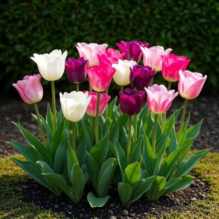 Exotenherz Blumenzwiebeln - Tulpen Tulipa Pastel Mix (12 Stück) Durchmesser 11-12cm