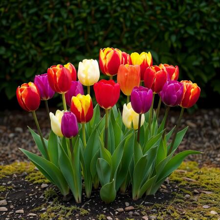 Exotenherz flower bulbs - Tulips Tulipa Triumph Mix (15 pieces) diameter 11-12cm