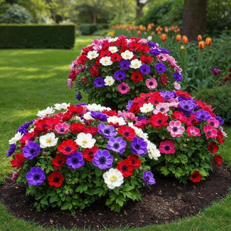 Exotenherz Blumenzwiebeln - Anemone de Caen Mix (30 Stück) Durchmesser 5-6cm