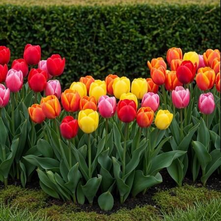 Exotenherz Blumenzwiebeln - Tulpen bunte Mischung Darwin Hybride Mix (40 Stück) Durchmesser 10-12cm