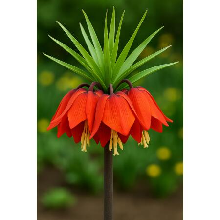 Oignons à fleurs Cœur dexotisme - Couronne impériale Fritillaria imperialis rubra ( 5 pièces)