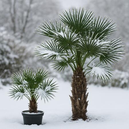 Zwergpalme Chamaerops humilis in versch. Größen
