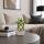 Lucky Bamboo - modernes Arrangement in eckiger Schale - 3 Ebenen geflochten - weiss - 14cm - 20cm hoch