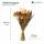 Bouquet de fleurs - Fleurs séchées - Fleurs des champs naturelles - Multi - 25cm de diamètre - 60cm de longueur