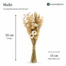 Bouquet de fleurs - Fleurs séchées - Fleurs des champs naturelles - Naturel - 15cm de diamètre - 35cm de longueur