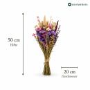 Bouquet - Dried Flowers - Natural Field Flowers - Pink - 20cm Diameter - 50cm Length