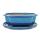 Bonsai cup and saucer Gr. 4 - blue - haitang/oval - model I4 - L 26cm - B 20.5cm - H 8.5cm