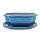 Bonsai cup and saucer Gr. 4 - blue - haitang/oval - model I4 - L 26cm - B 20.5cm - H 8.5cm
